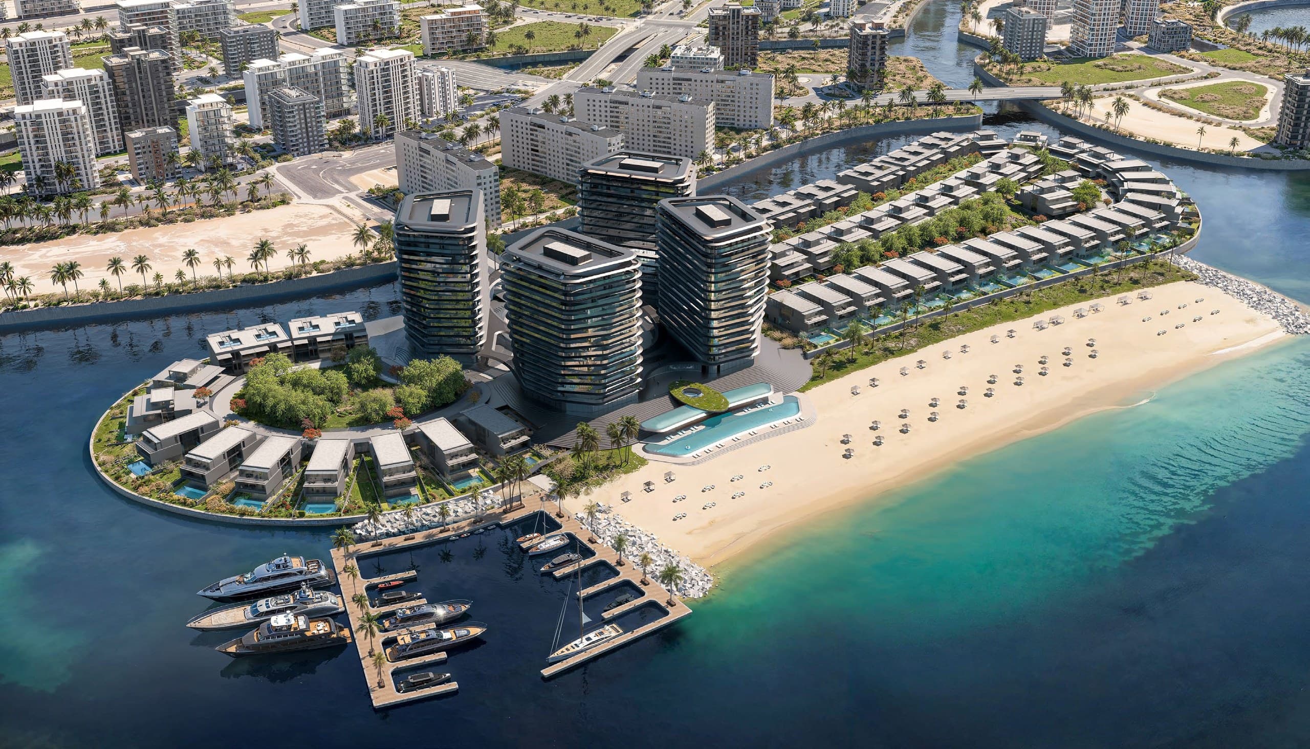 BRABUS ISLAND Aerial Waterfront Masterplan